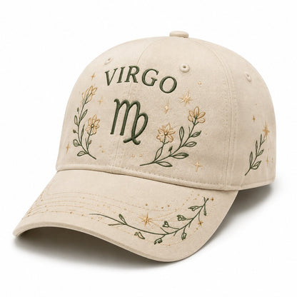 🔥HOT SALE ♈12 Zodiac Signs Embroidered Cap Collection – Celestial Hats Made for Every Personality