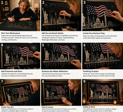 🦅🇺🇸 America 250th Anniversary Pearl Art Kit | DIY Patriotic Keepsake 1776-2026