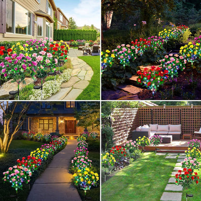 🔥2026 Summer Hot Sale 49%  OFF-LED Solar Flower Lights Rhododendron Outdoor Simulated Flower Lamp