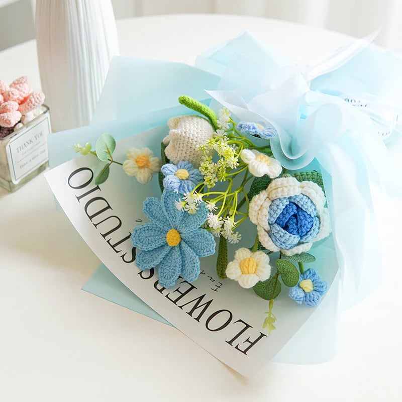 💕Mother's Day Special Sale💕Handmade Delicate Crochet Flower Bouquet