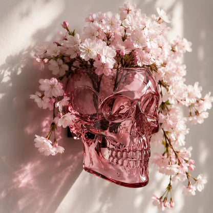 Gothic Skull Wall Vase 💀 – Hangable & Tabletop Freestanding🌸