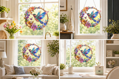 💥LAST DAY 49% OFF - Hummingbird Diamond Art Hanging Ornament Kit