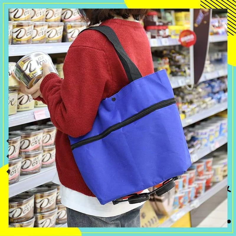 🔥HOT SALE 50% OFF - 🛍️Foldable 2-in-1 Shopping Bag