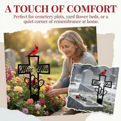 🐦💖Metal Cemetery Memorial Plaque for Remembrance✝️