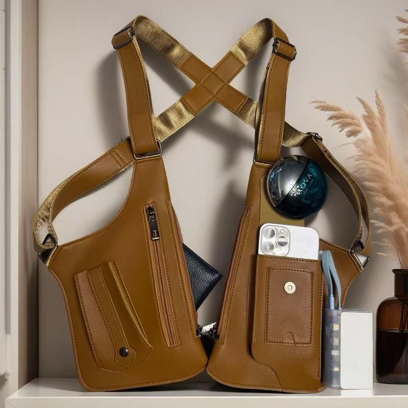 🔥2026 Hot Sale 50% OFF!🔥-Premium Leather Adjustable Underarm Shoulder Bag for Men & Women