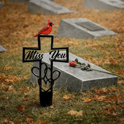 🐦💖Metal Cemetery Memorial Plaque for Remembrance✝️