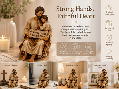 🔥Father's Day 49% OFF ✨Hand-Painted Ceramic Saint Joseph ✝️Protector of Fathers🙏