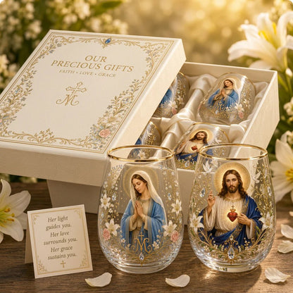 🙏✝️ 2026 Limited Edition “Morning Prayer” Glass Tea Cup ☀️☕ – Faith & Serenity Collection
