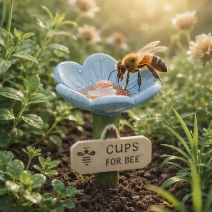 🌸Flower-Shaped Bee Watering Station🐝