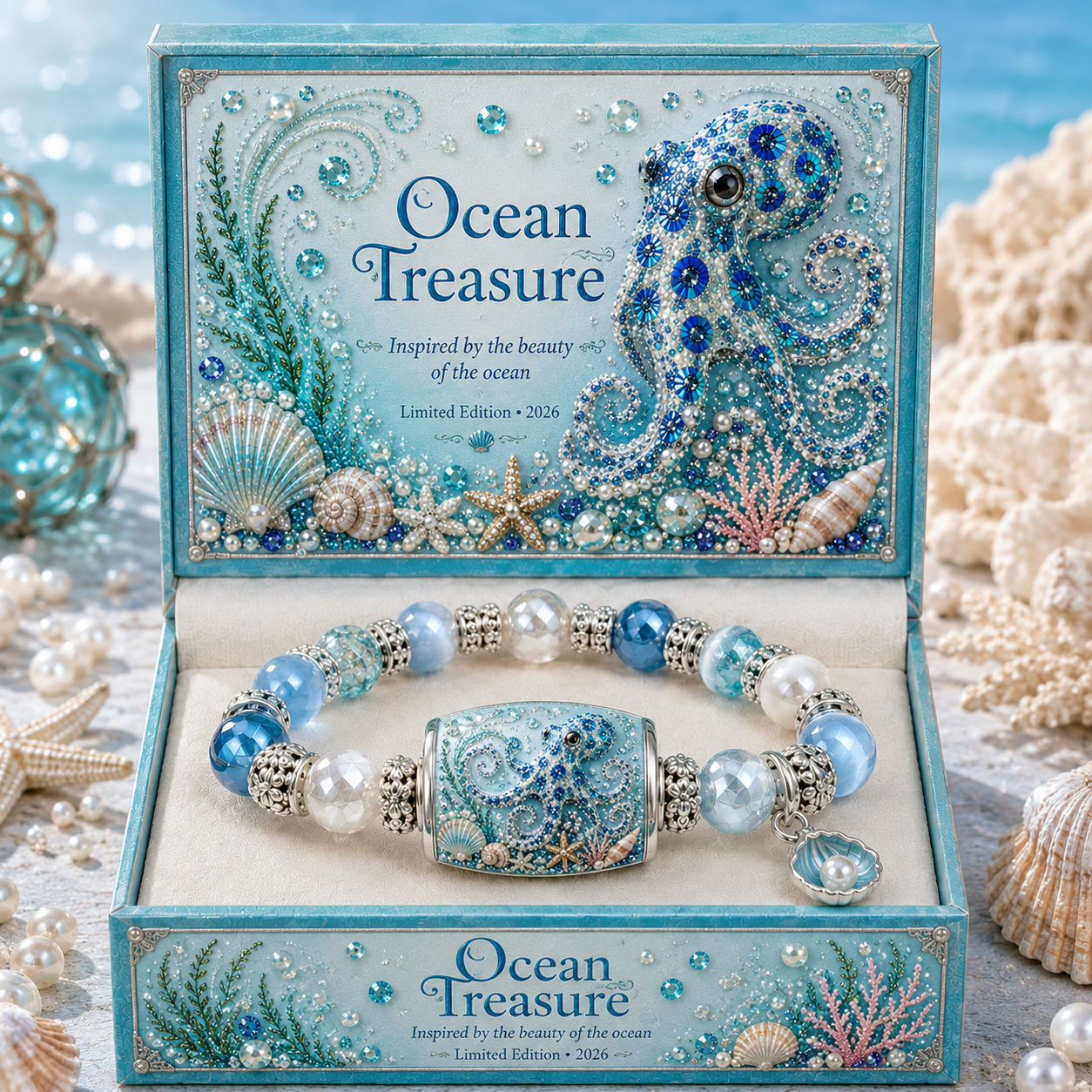 🌊Last Day Promo: 49% OFF - 💙Ocean Theme Charm Bracelet Collection - Inspired by the Beauty of the Sea