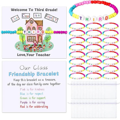 🔥HOT SALE 49% OFF - ✨🌈Pack of 25 Welcome BeadBracelets - StrengthenClassroom Friendship & SpreadWarm Kindness!