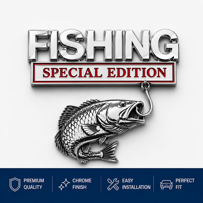 🔥 🎣 Fishing Special Edition™ Premium 3D Metal Vehicle Emblem Badge