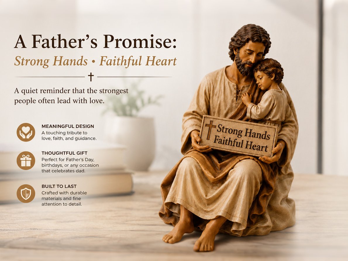 🔥Father's Day 49% OFF ✨Hand-Painted Ceramic Saint Joseph ✝️Protector of Fathers🙏
