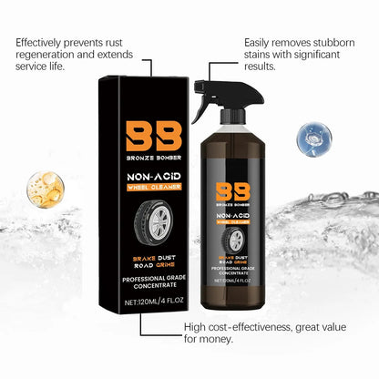 Automotive Rust Remover Spray 120ML – Fast-Acting Iron & Rust Cleaner for Wheels