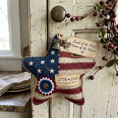 🎁Handcrafted America 250th Anniversary Keepsake Ornaments | Rustic Patriotic Decor 🇺🇸