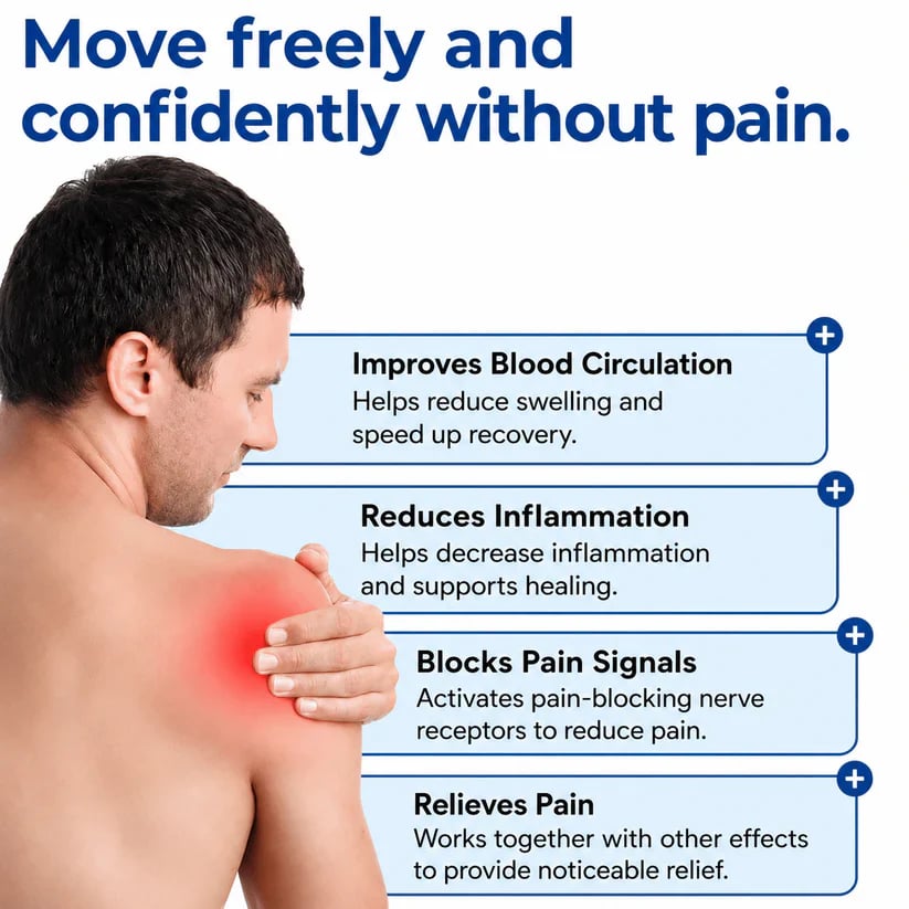 🔥 LAST DAY 50% OFF – FDA-Registered Fast-Acting Shoulder & Knee Pain Relief Tape 💪🏃 Breathable & Sweatproof