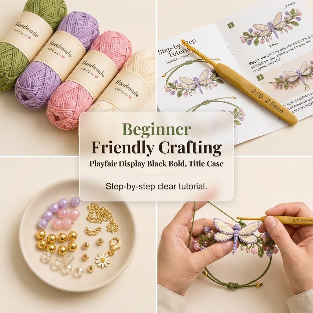 🎁DIY Nature-Inspired Crochet Bracelet Kit❤️