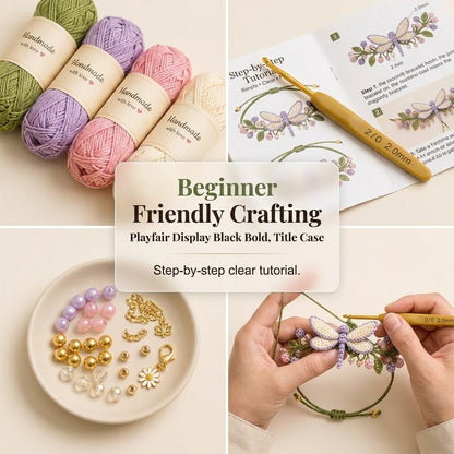 🎁DIY Nature-Inspired Crochet Bracelet Kit❤️