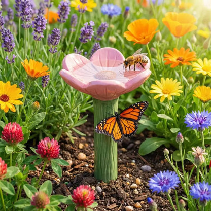 🌸Flower-Shaped Bee Watering Station🐝