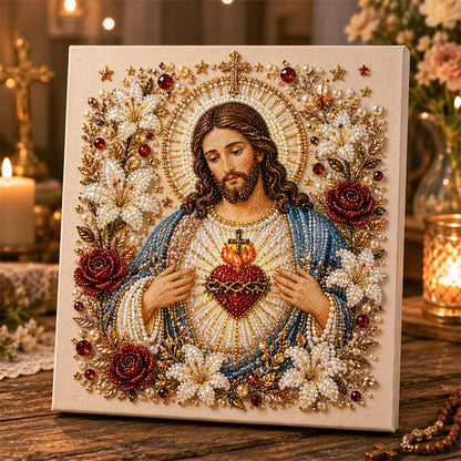 🔥 Last Day 49% OFF – ✝️ DIY Jesus Pearl Art Kit