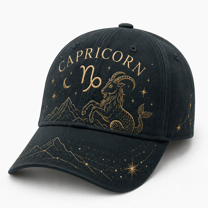 🔥HOT SALE ♈12 Zodiac Signs Embroidered Cap Collection – Celestial Hats Made for Every Personality