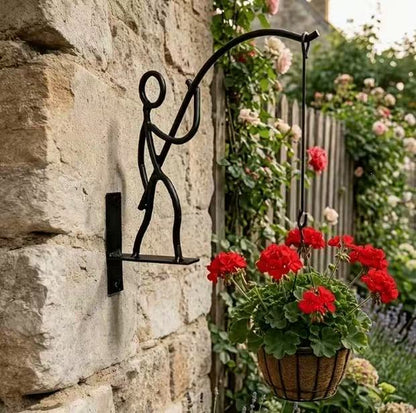 🎣 Creative Iron Wall Bracket - Transform Your Walls into Living Art