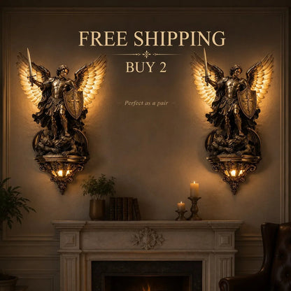 🕊️St. Michael Guardian Angel Wall Light