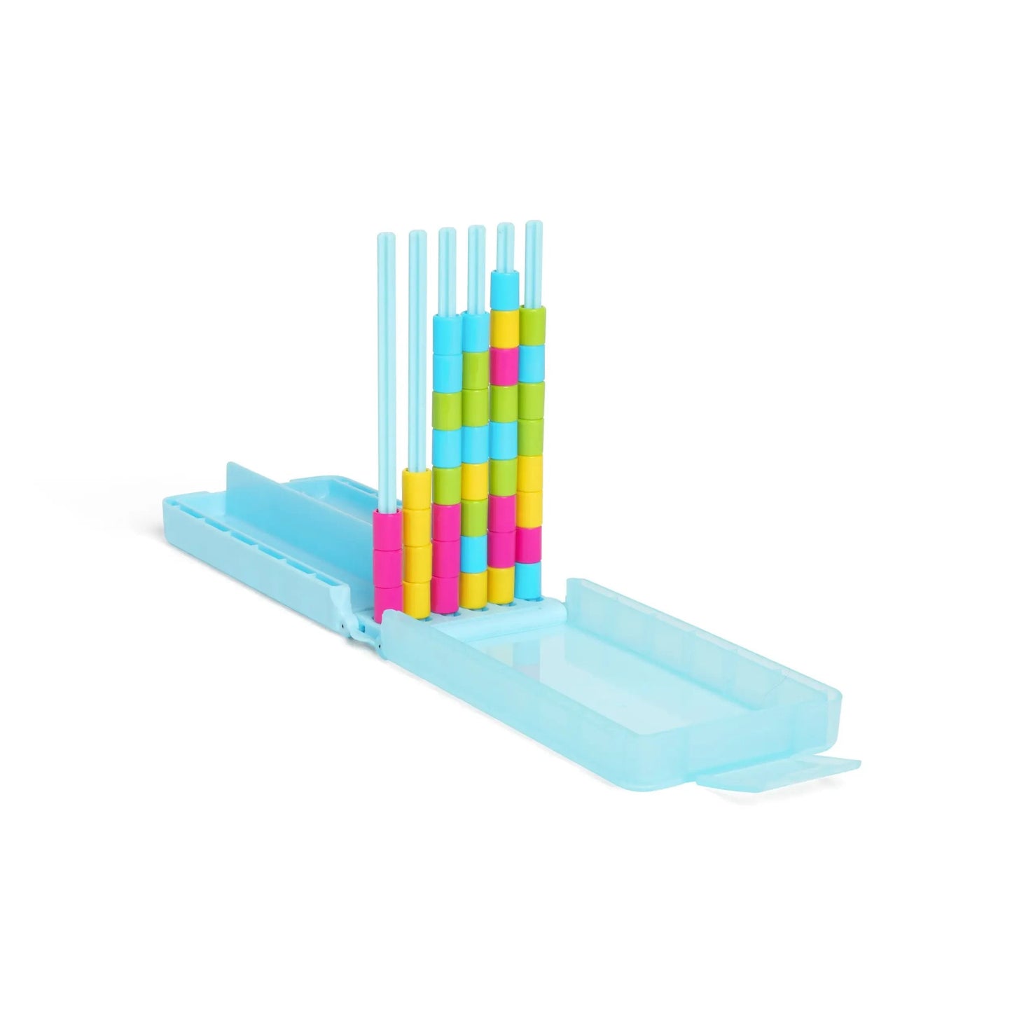 🌈 Mini Color Stack Challenge 🎯 – Portable Brain Teaser Travel Game with 40 Color Rings ✈️