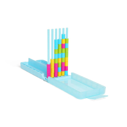 🌈 Mini Color Stack Challenge 🎯 – Portable Brain Teaser Travel Game with 40 Color Rings ✈️