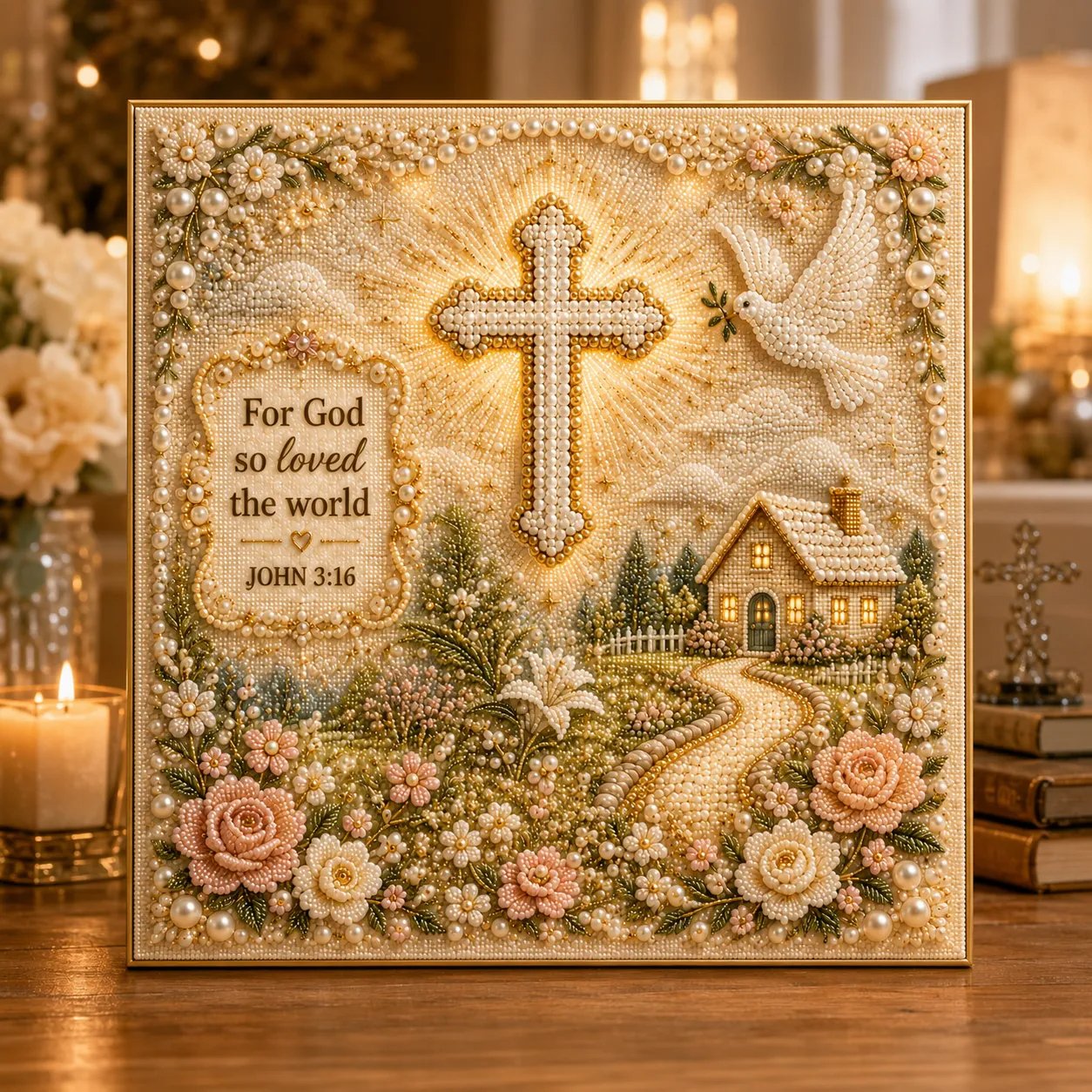 Garden of Faith Pearl Art Collection | Scripture Pearl Art DIY Kit