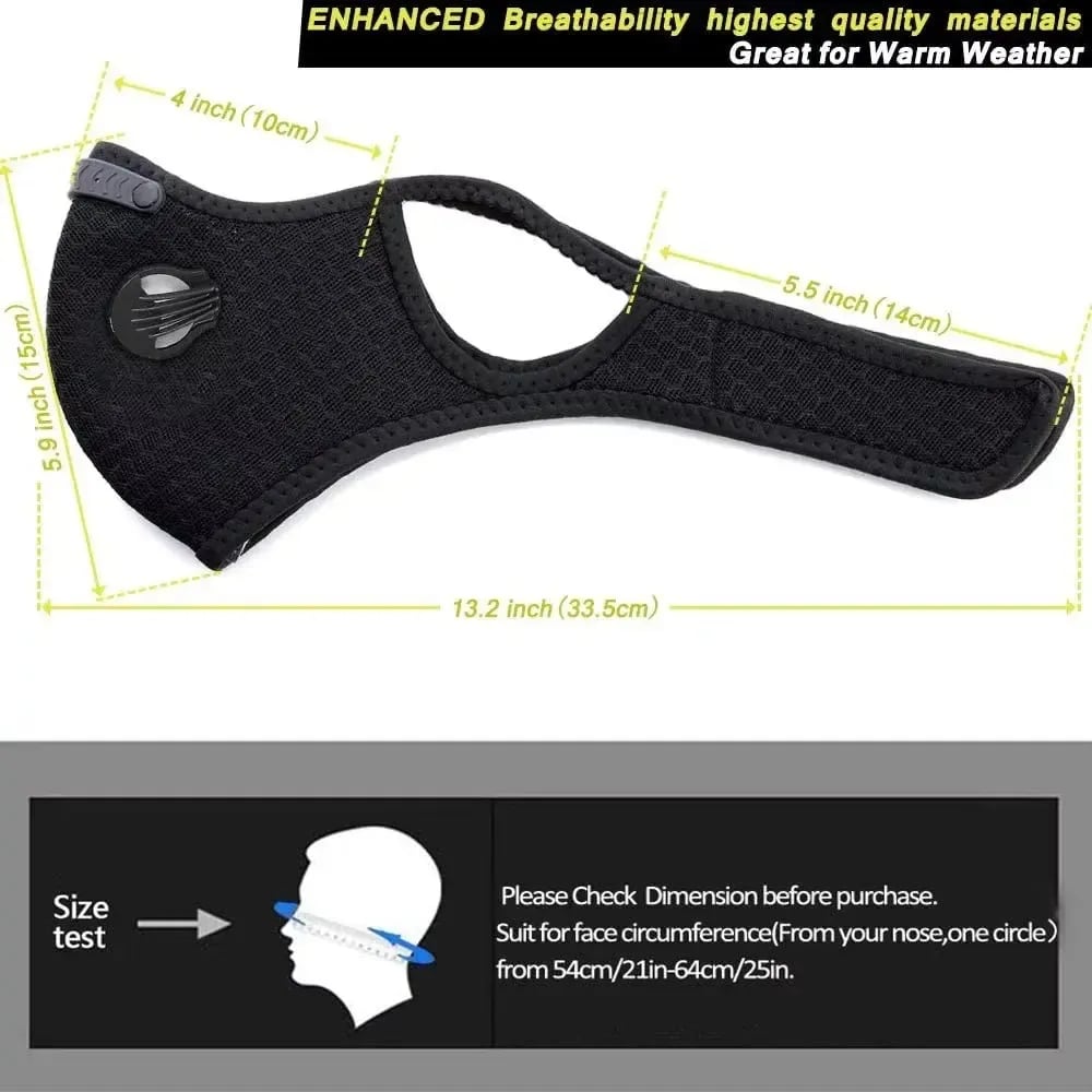 🔥LAST DAY 50% OFF - 💖Reusable Carbon Filter Dust Mask – Built for Active Lifestyles