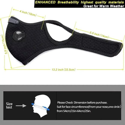 🔥LAST DAY 50% OFF - 💖Reusable Carbon Filter Dust Mask – Built for Active Lifestyles