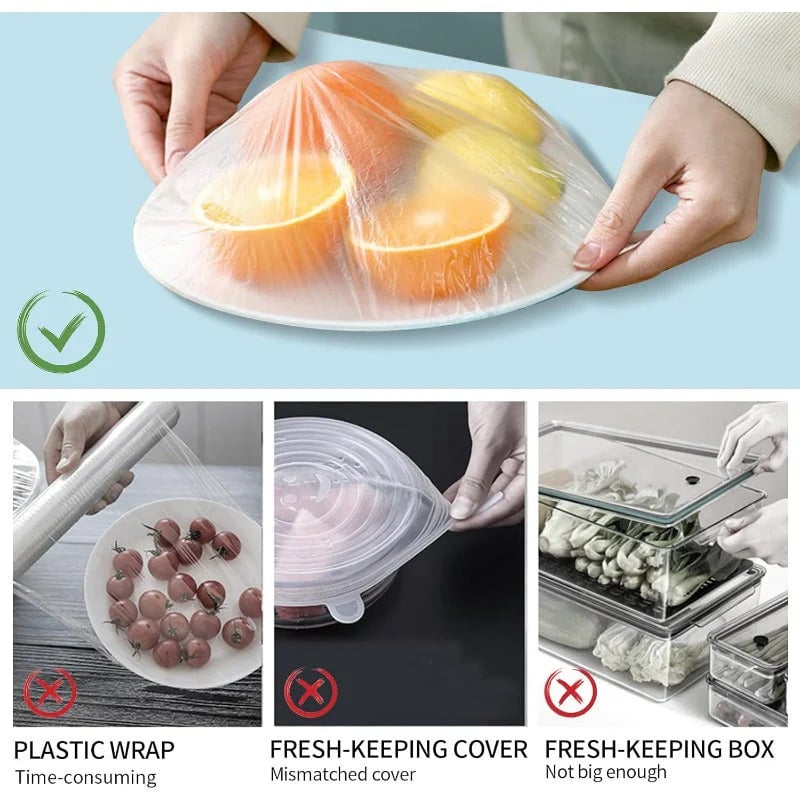 Fresh Keeping Bags – Elastic Plastic Bowl Covers