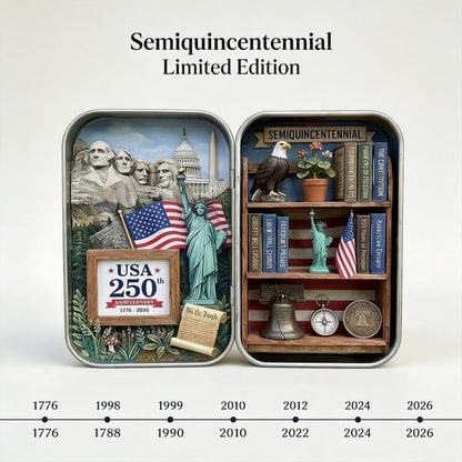🔥Last Day 49% OFF - ❤️🗽USA 250th Anniversary Pocket Diorama Tin