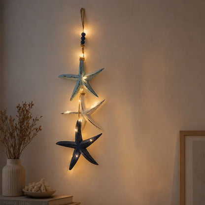 Mediterranean Starfish & Fish Hanging Coastal Ornaments 🐠✨