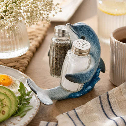 ⚡Hot Sales 49% OFF🔥Coastal Animal Salt & Pepper Shaker Holder Set