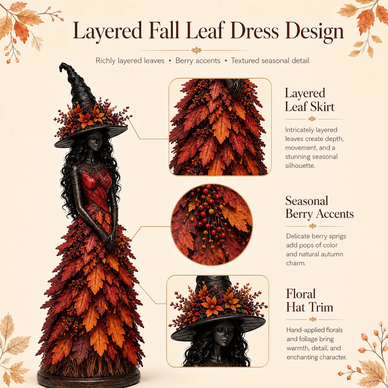 💥LAST DAY 50% OFF - 🧙 Enchanted Autumn Witch Figurine (📦Buy 2 Free Shipping)