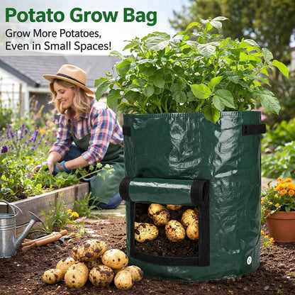 🥔 Garden Cloth Planting Bags – Breathable & Easy Harvest Grow Bags 🔥