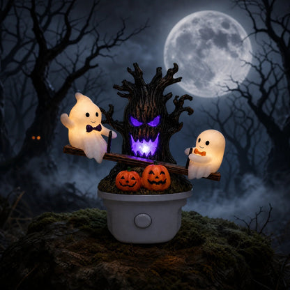 🔥HOT SALE 49% OFF-🎃👻Animated Seesaw Ghost Plug In LED Night Light