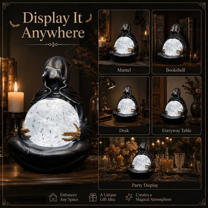🔮 Mystic Reaper Swirling Bat Crystal Ball Light✈️ Buy 2 Get Free Shipping
