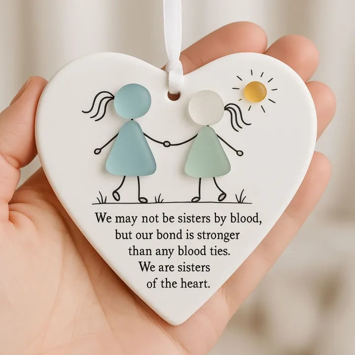 ❤️Heart-Shaped  Friendship Decor🌊✨ Shaped by Nature & Crafted by Hand💝