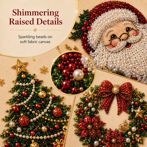 🎄LAST DAY 49% OFF – DIY Christmas Pearl Diamond Painting Art Kit With Frame
