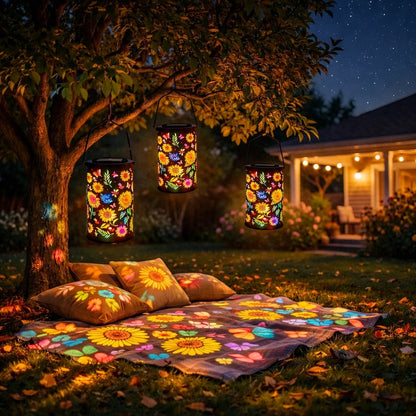 🌻Colorful Sunflower Glow Solar Garden Lantern