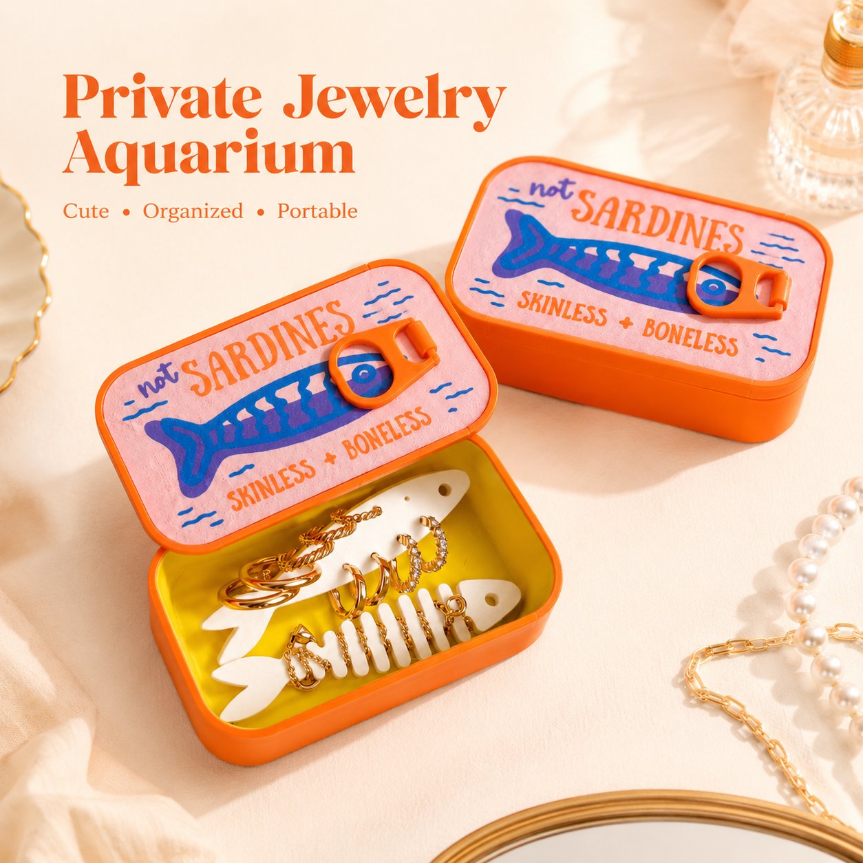 Travel jewelry case