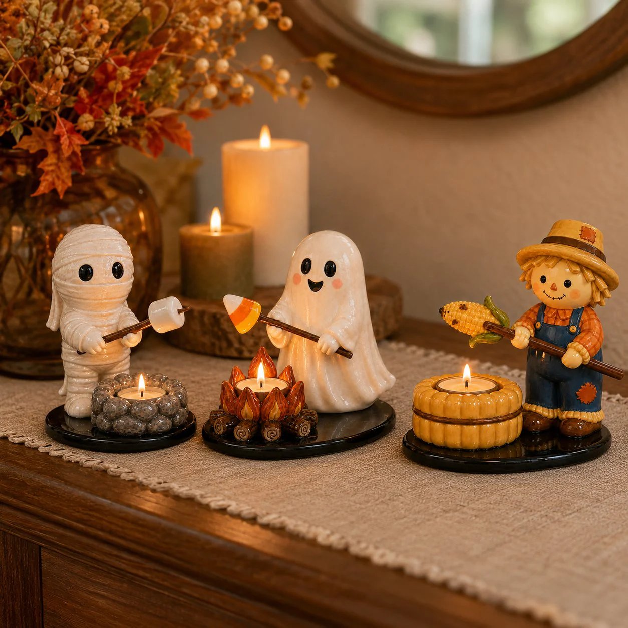 🔥LAST DAY 49% OFF💥Halloween Campfire Tealight Holder