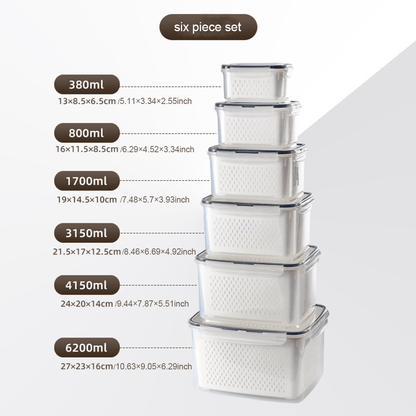 🍓 Refrigerator Food Storage Containers – Keep Fruits Fresh