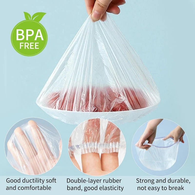 Fresh Keeping Bags – Elastic Plastic Bowl Covers