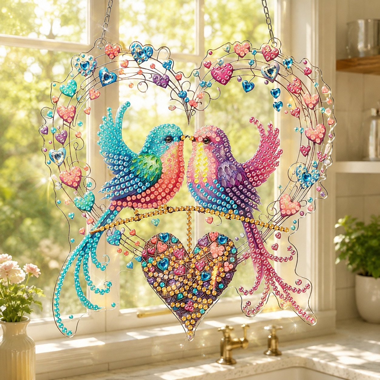 💥LAST DAY 49% OFF - Hummingbird Diamond Art Hanging Ornament Kit