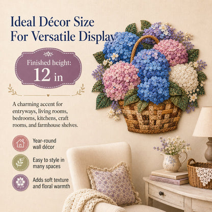 🔥HOT SALE 50% OFF - 🌸Floral Basket Patchwork DIY Kit | 3D Layered Fabric Flower Art Craft for Home Decor & Gifts