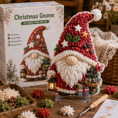 🔥HOT SALE 49% OFF - 🎄Gnome 3D Fabric Poke Art Kit